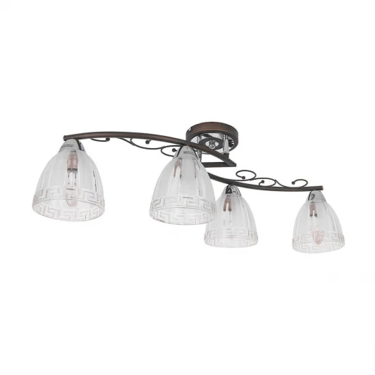 232/4PF-Blackchrome Потолочная люстра IDLamp Nield 232/4PF-Blackchrome