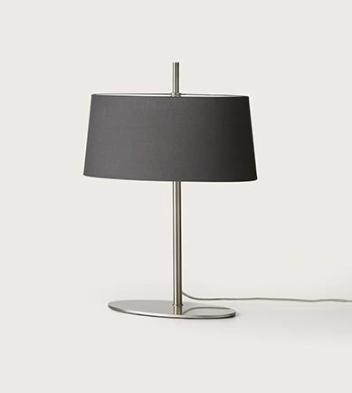 S1029 Nickel/ Smooth black shade Настольная лампа Aromas del Campo Ona S1029 Nickel/ Smooth black shade