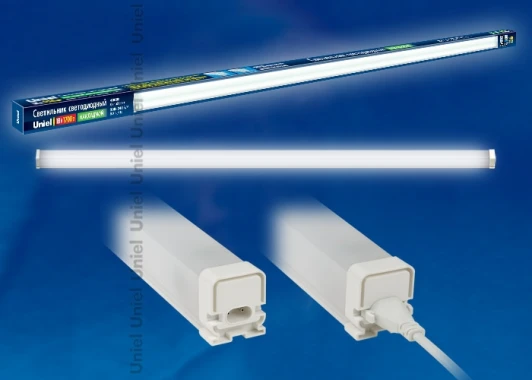ULO-BL120-18W/NW/K IP54 WHITE Настенно-потолочный линейный светильник светодиодный ULO-BL120-18W/NW/K IP54 Uniel WHITE