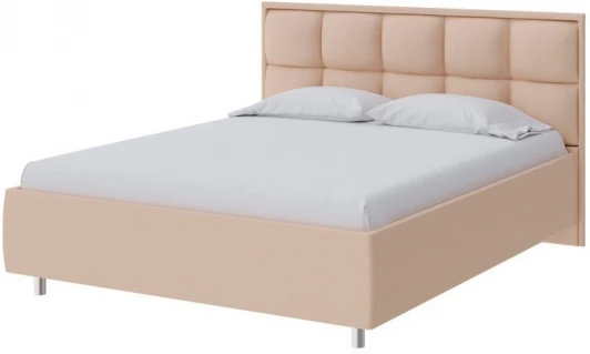 1908851 PROxSON Кровать Chessy без основания (Ткань: Рогожка Savana Camel (бежевый)) 160x190