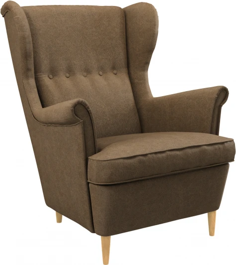 AAA41697002 БЕНОН Кресло тканевое коричневый D1 furniture арт.AAA41697002