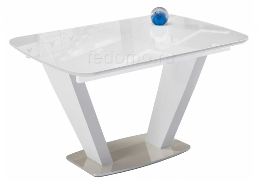 462091 Стол на тумбе Петир белый / белый