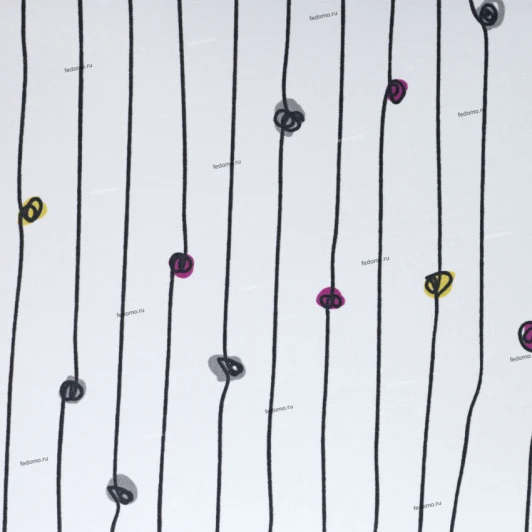 92432 Ткань для абажуров с застежкой липучкой Eglo My Choice, белый с разноцветным