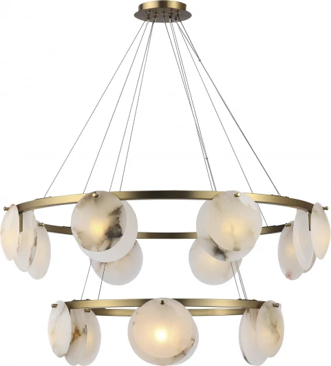 SL1520.303.14 Люстры подвесная ST Luce Clam SL1520.303.14 Латунь/Алебастр G9 14*5W 4000K