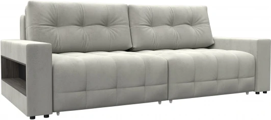 128899 Диван прямой с полками Лига-053 НПБ Лига Диванов (Велюр) арт.128899