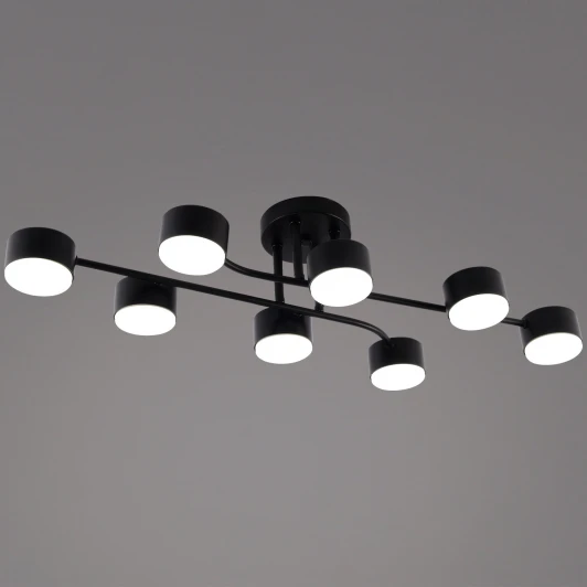 03722-0.3-08 BK GX53 Потолочная люстра на штанге Reluce 03722-0.3-08 BK GX53