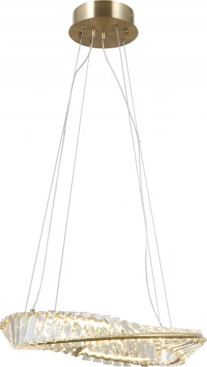 V10722-PL Подвесная люстра хрустальная светодиодная с пультом Moderli Asti V10722-PL