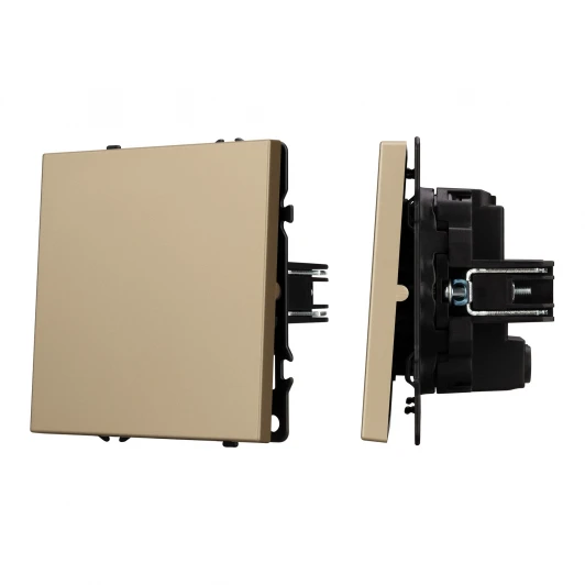 054250 Механизм выключателя одноклавишный перекрёстный SWT-NOBE-MKX1-SFPL-GD (230V, 10A) (Arlight) 054250