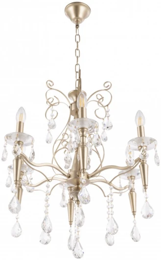 347710/6 CG Подвесная люстра Arte Milano AM347710 347710/6 CG (220V, подвески, на цепи, подсвечник, свеча)