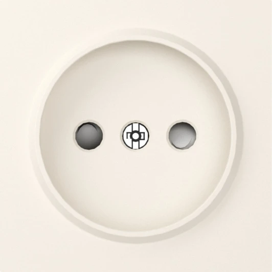 DE21631 Накладка для розетки без заземления, со шторками 16A 250 В~, матовый кремовый IP30 Donel A07 DE21631