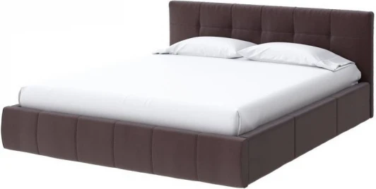 1897406 PROxSON Кровать Varna без основания (Экокожа Коричневый) 140x200