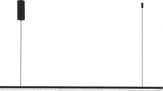 SL1018.423.01 Подвесной линейный светильник ST Luce SL1018 SL1018.423.01 черный/прозрачный LED 1*32W 4000K (220V, на тросе)