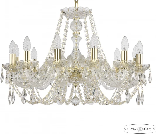 101/12/240 G Подвесная люстра Bohemia 101 101/12/240 G (220V, подвески, на цепи, подсвечник, свеча)