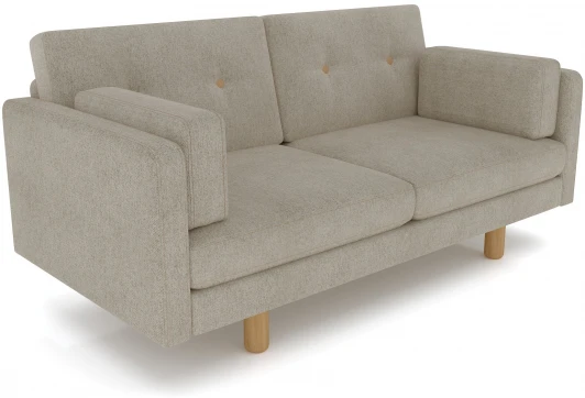 19451 Диван Arsko Ингвар М серый велюр