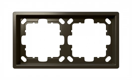 FD1002BR Рамка на 2 поста (бронза) Jasmart FD FD1002BR