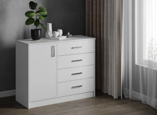 00-00028772 Комод ТЭКС большой Катрин 6, белый