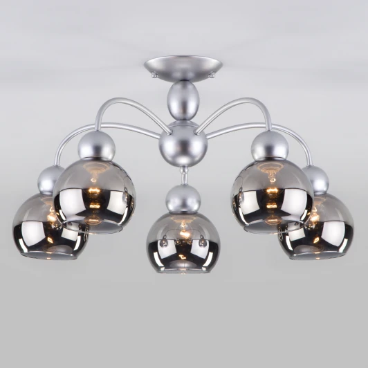 30148/5 серебро Потолочная люстра Eurosvet Fabia 30148/5 серебро