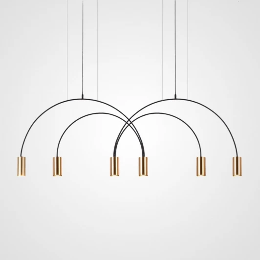 ARC01 Подвесной светильник Arc 6 Gold ImperiumLoft Arc01 (212842-26) (220V, на тросе)
