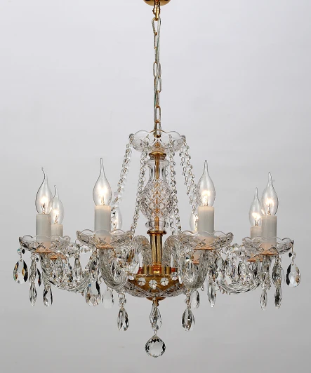 1735-8P Подвесная люстра Favourite Monreal 1735-8P (220V, хрусталь, на цепи, подсвечник, свеча)