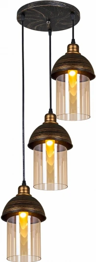 03356-0.4-03 BK+GD Подвесной светильник Reluce 03356-0.4-03 BK+GD (220V, на проводе)