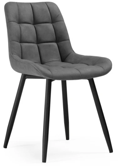 553578 Стул Notta на металлокаркасе Челси К темно-серый graf 16 / черный 553578
