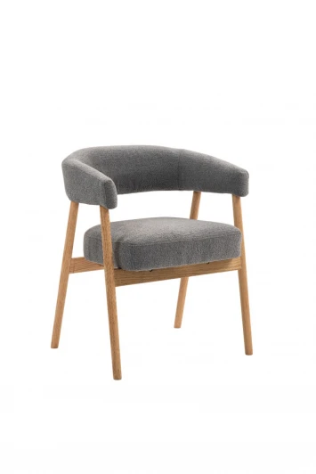 УТ000041729 Стул обеденный Zubo с деревянными ножками темно-серый Stool Group арт.УТ000041729