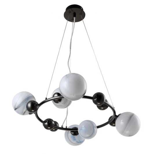 SALVADORE SP6H BLACK CHROMIUM Подвесной светильник Crystal Lux SALVADORE SP6H BLACK CHROMIUM