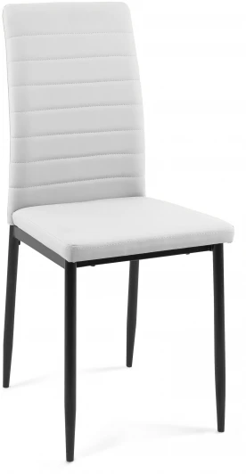 00-00049163 Стул ТЕКС каркас черный/к/з Pegaso белый Dikline 00-00049163