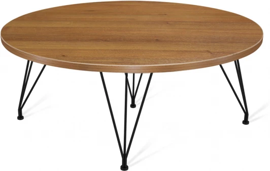 7800558301 Столик журнальный SHT-TU29/H36/ЛДСП 80 орех/чёрный муар от фабрики Sheffilton