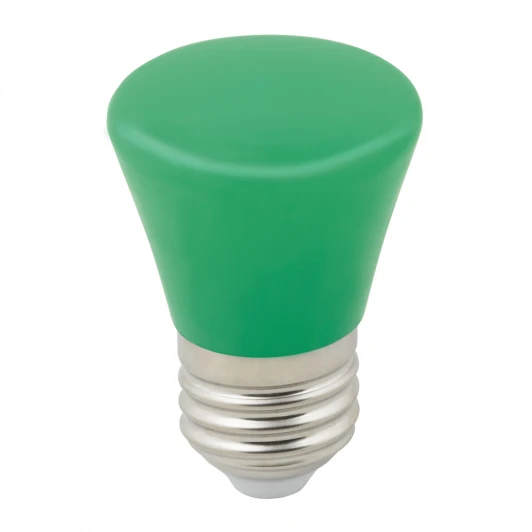 LED-D45-1W/GREEN/E27/FR/С BELL Лампочка светодиодная конус зеленая E27 1W Volpe LED-D45-1W/GREEN/E27/FR/С BELL