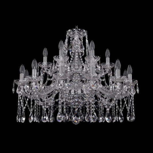 1413/12+6/300/2d Ni Подвесная люстра Bohemia 1413 1413/12+6/300/2d/Ni