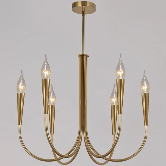 IL0441-6P-79 BRASS VASE Потолочная люстра на штанге ILLUMICO IL0441-6P-79 BRASS VASE