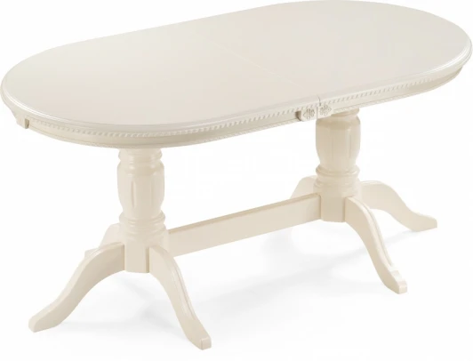 615243 Стол деревянный Woodville Эвклаз овальный бежевый арт.615243