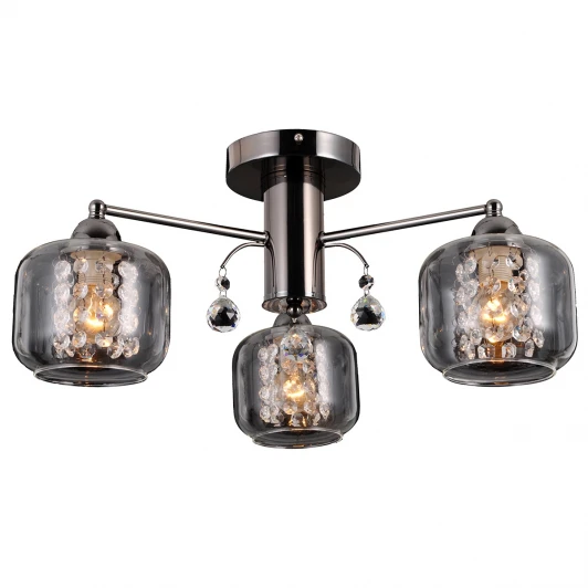 LAINA 75091/3C DARK CHROME Потолочная люстра Natali Kovaltseva Laina 75091/3C DARK CHROME