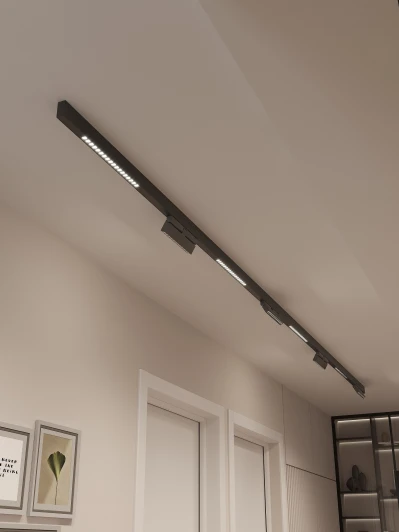 HSBL_kompl_E007_NI4B3K Трековая система в сборе магнитная накладная 48V 120W Hesby Lighting ElDeko HSBL_kompl_E007_NI4B3K