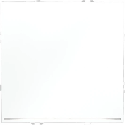 VLS010402 Проходной переключатель одноклавишный с подсветкой (белый матовый) Voltum S70 VLS010402