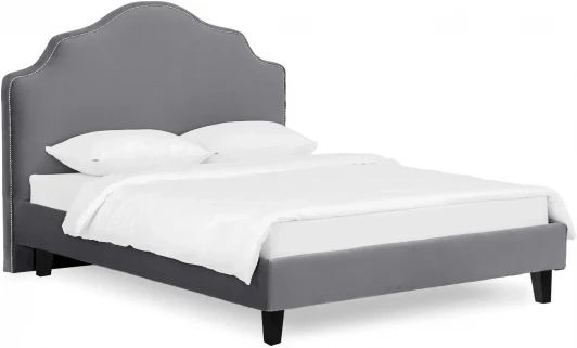 663255 Кровать Queen II Victoria L 1600 ОГОГО (арт.663255), (Ткань/Серый)