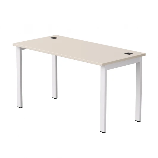 254S007GU9003 Стол прямой Everprof EVO (ЭВО) на металлокаркасе 1380х670х755 мм Кашемир/Белый 254S007GU9003