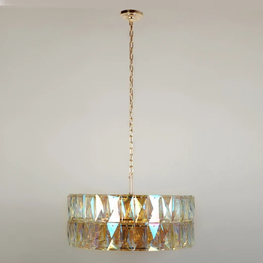 L.9301-24GO Подвесная люстра Abrasax Frieda L.9301-24GO (220V, на цепи, круглые)