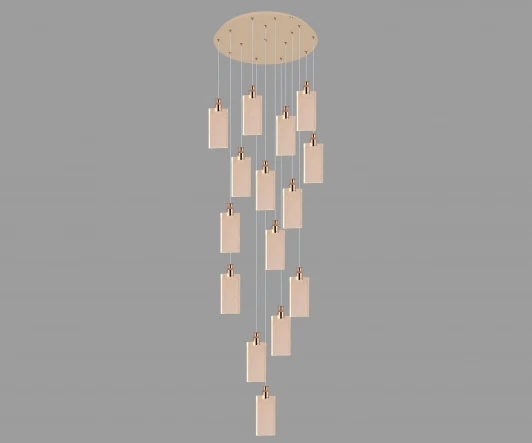 08508-15A,33 Потолочная люстра водопад Kink Light Аури 08508-15A,33 золото (LED, 220V, на проводе)