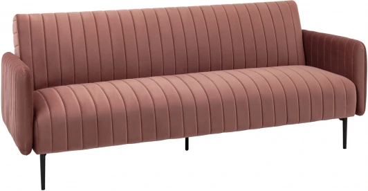 УТ000035920 Диван прямой Stool Group Дрезден велюр пыльно-розовый УТ000035920