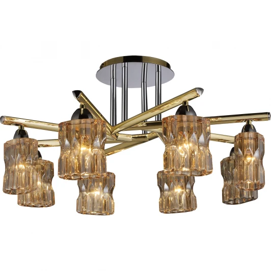 914-08-33 gold/chrome + shampagne Потолочная люстра N-Light 914 914-08-33 gold/chrome + shampagne