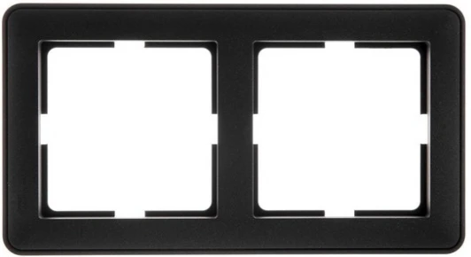 KD-2-68 Рамка на 2 поста (черный бархат) Systeme Electric W59 KD-2-68
