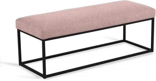 810238 Банкетка Loft Flat ОГОГО (арт.810238), (Ткань,Рогожка/Розовый)