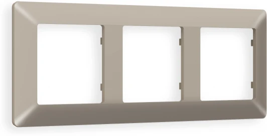 AF110363 Рамка Ambrella Volt ALFA Line (Серо-бежевый матовый) 3-ая AF110363