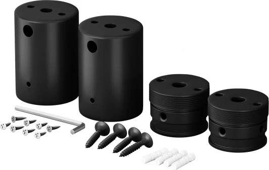 201154 Набор для двухстороннего накладного монтажа Nemo D18 черный Maytoni Круглый 360° 201154