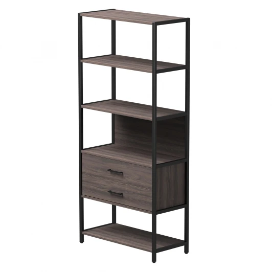 254ST5DK9005 Набор стеллажных систем №5 Everprof EVO (ЭВО) 830x385x1840 Дуб Пасадена/Черный 254ST5DK9005
