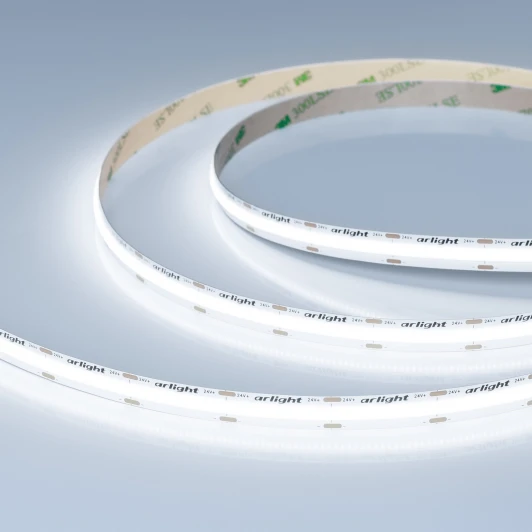 059118 Светодиодная лента COB-X576-10mm 24V White6000 (15 W/m, IP20, 5m) (Arlight, высок.эфф.150 лм/Вт) 059118