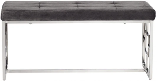 47ED-BEN005-GR Банкетка Garda Decor 47ED-BEN005-GR (Хром/Серый)
