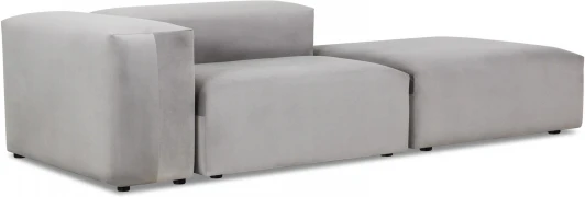 687313 Модульный диван Sorrento ОГОГО (арт.687313), (Велюр/Серый)